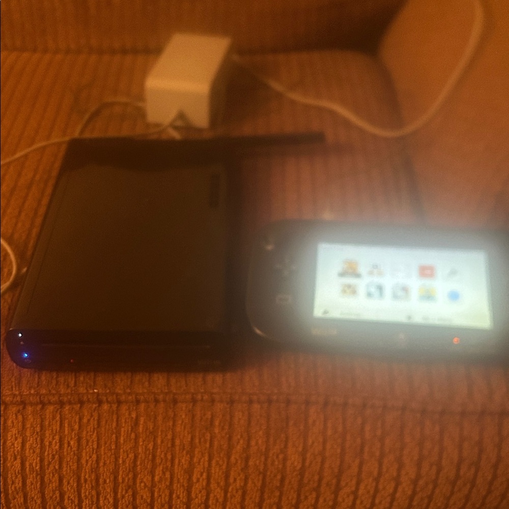 Nintendo Wii U Console and Gamepad in Black